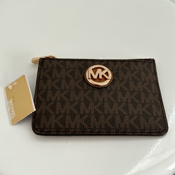 Michael Kors Fulton Small Top Zip Coinpouch Wallet - Picture 2 of 4